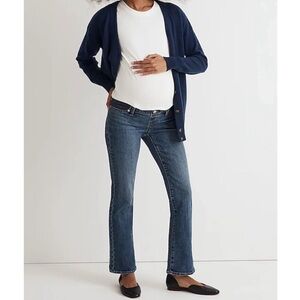 Madewell Kick Out Crop Maternity jeans